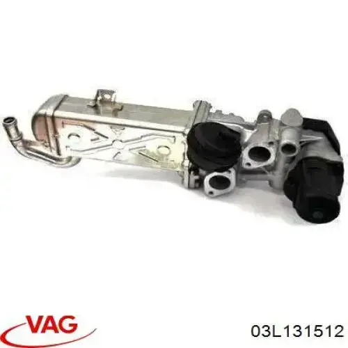 Радіатор системи EGR рециркуляції вихлопних газів 03L131512 VAG