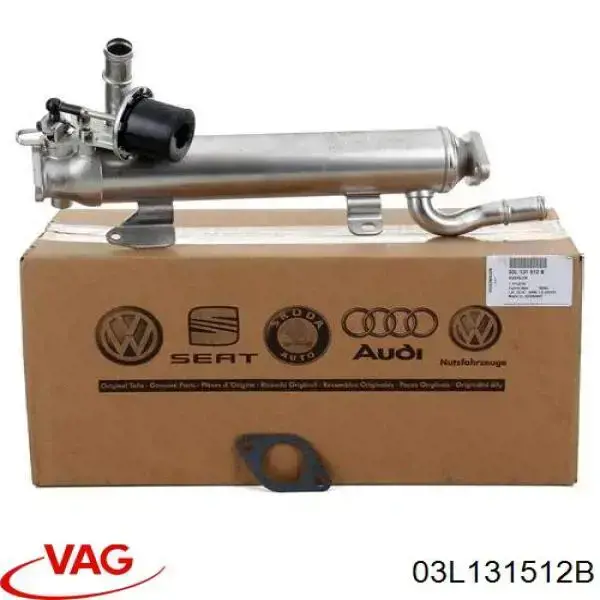 Радіатор системи EGR рециркуляції вихлопних газів 03L131512B VAG