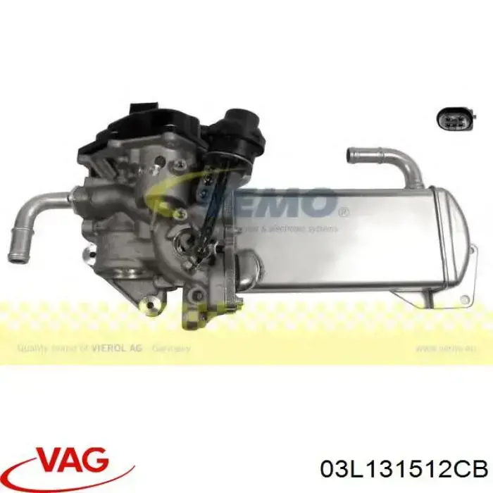 Купити 03L131512CB VAG Радіатор системи EGR рециркуляції вихлопних газів