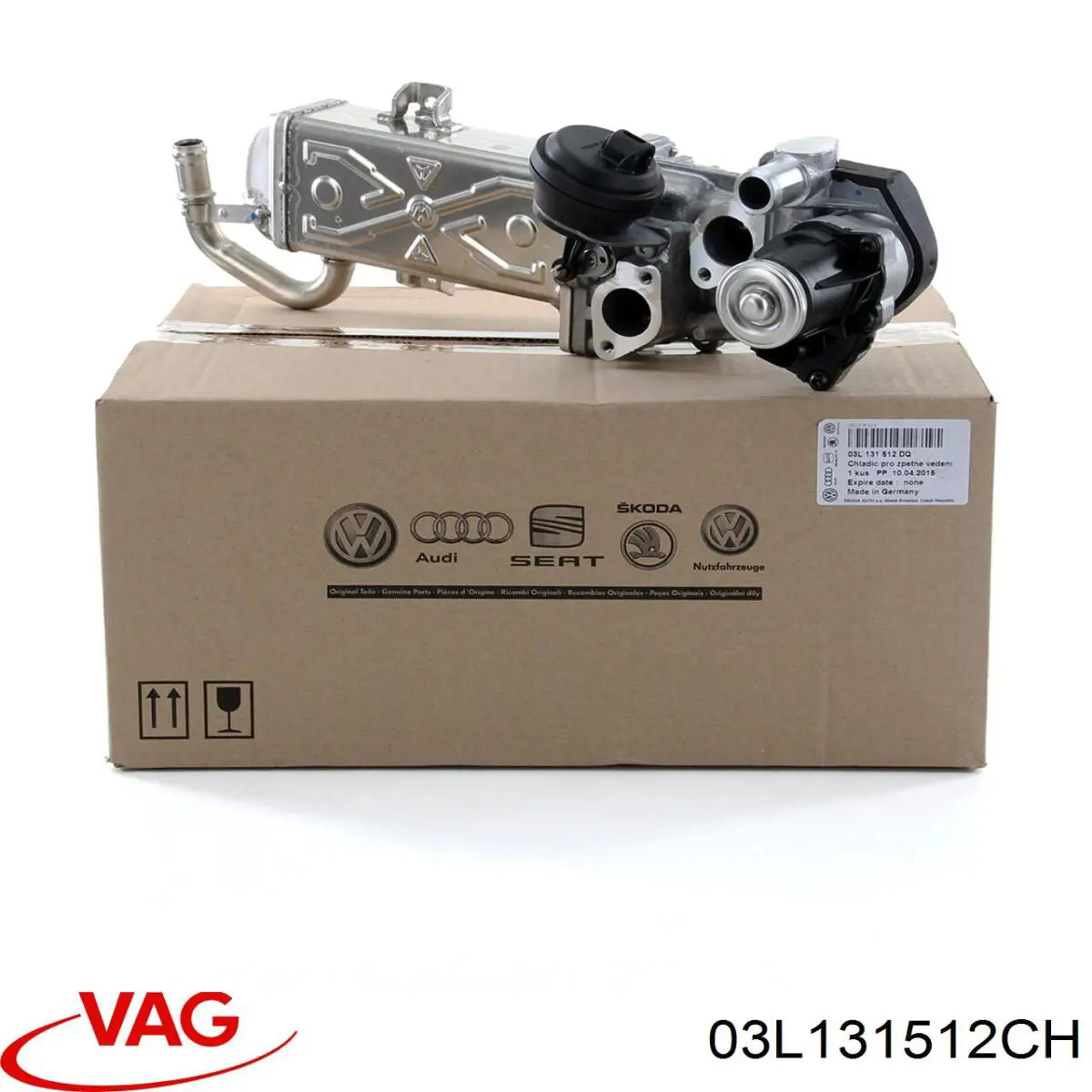 Купити 03L131512CH VAG Радіатор системи EGR рециркуляції вихлопних газів