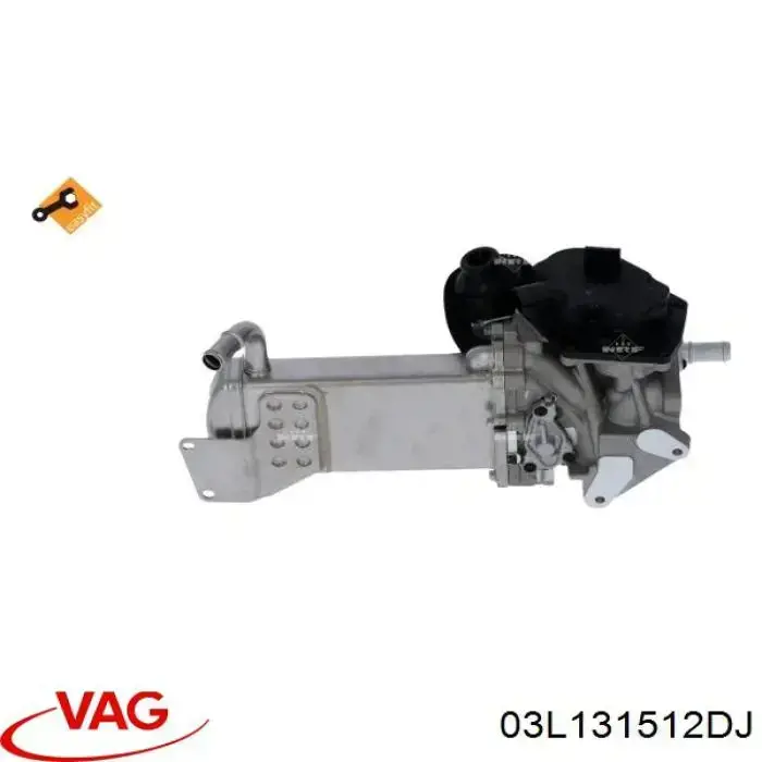 Радіатор системи EGR рециркуляції вихлопних газів VAG 03L131512DJ ціна, від 198.90 USD