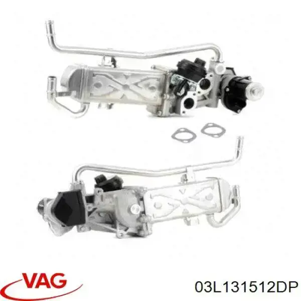 Радіатор системи EGR рециркуляції вихлопних газів 03L131512DP VAG