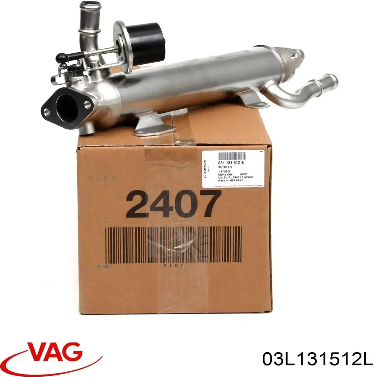 03L131512L VAG Радіатор системи EGR рециркуляції вихлопних газів