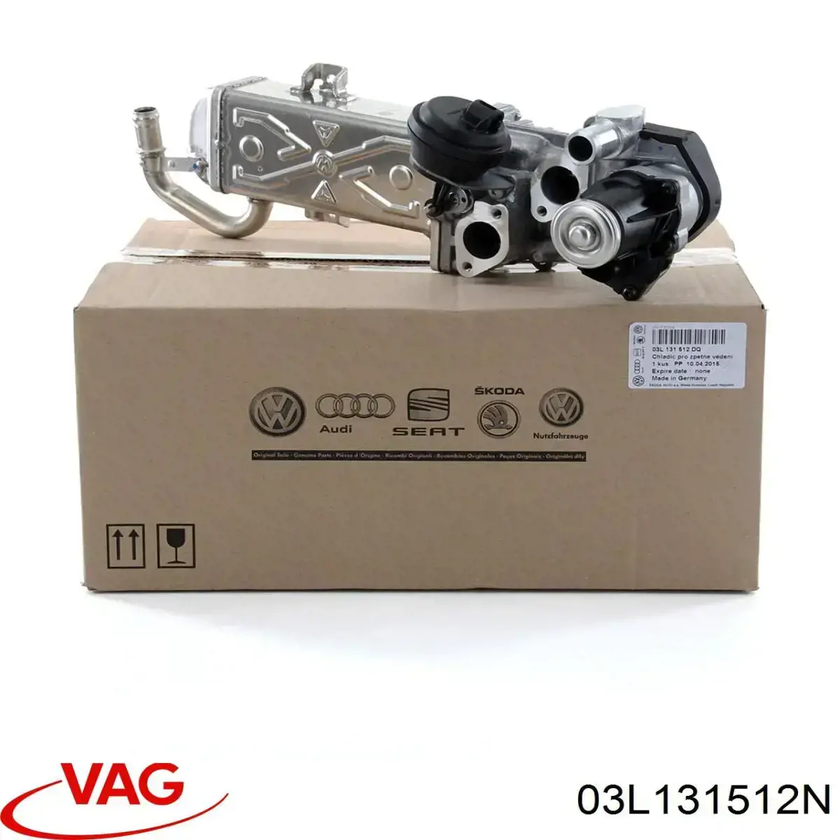 Купити 03L131512N VAG Радіатор системи EGR рециркуляції вихлопних газів