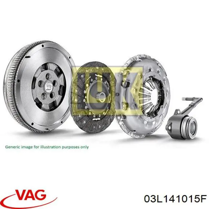 Купити 03L141015F VAG Комплект зчеплення (диск, корзина, підшипник)