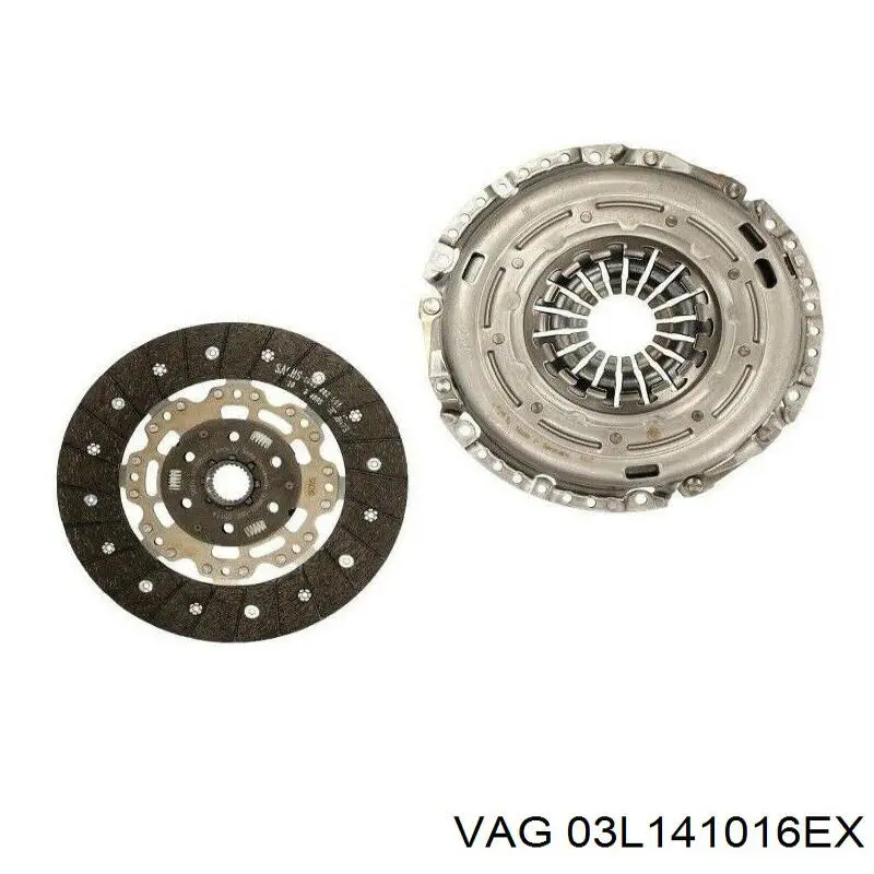 Купити 03L141016EX VAG Комплект зчеплення (диск, корзина, підшипник)