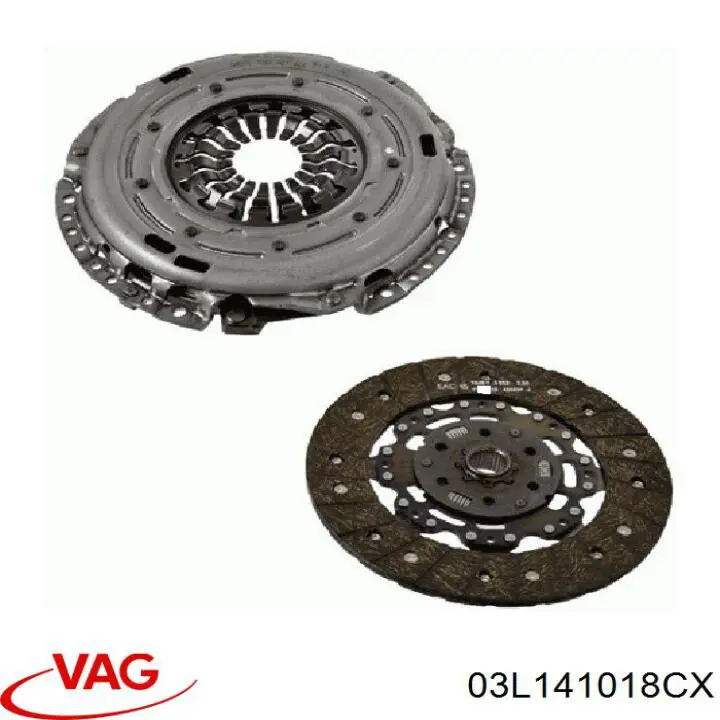 03L141018CX VAG комплект зчеплення (3 частини)