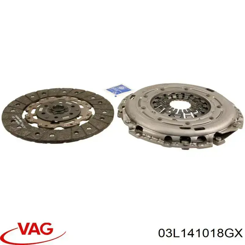 Комплект зчеплення (3 частини) VAG 03L141018GX ціна, від 234.52 USD