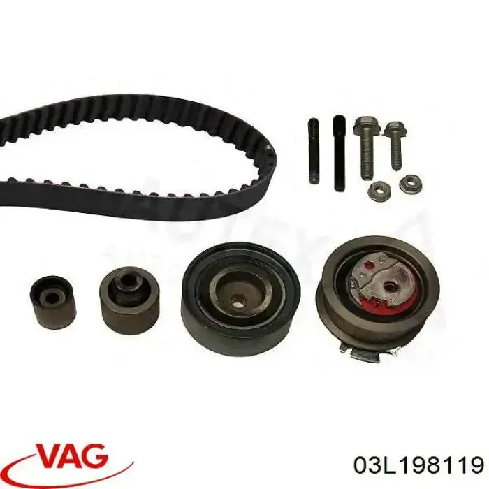 03L198119 VAG Ремінь ГРМ, комплект