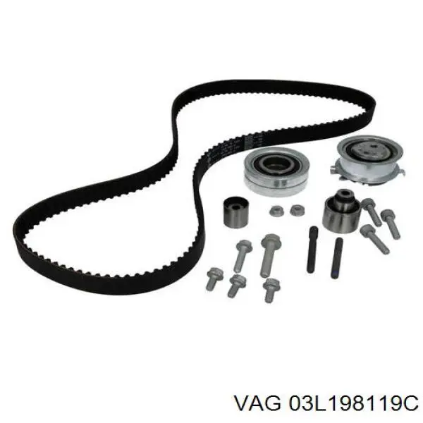 03L198119C VAG Ремінь ГРМ, комплект