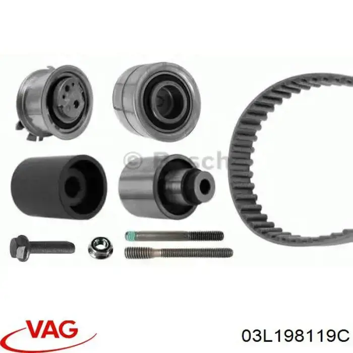 Комплект ГРМ VAG 03L198119C ціна, від 153.52 USD