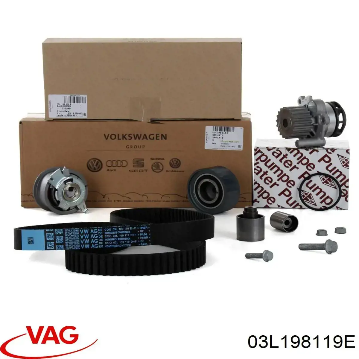Комплект ГРМ 03L198119E VAG
