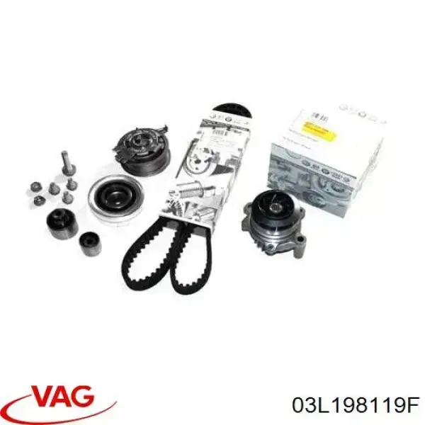 03L198119F VAG Ремінь ГРМ, комплект