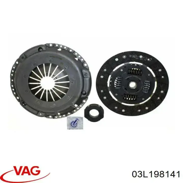 Купити 03L198141 VAG Комплект зчеплення (диск, корзина, підшипник)