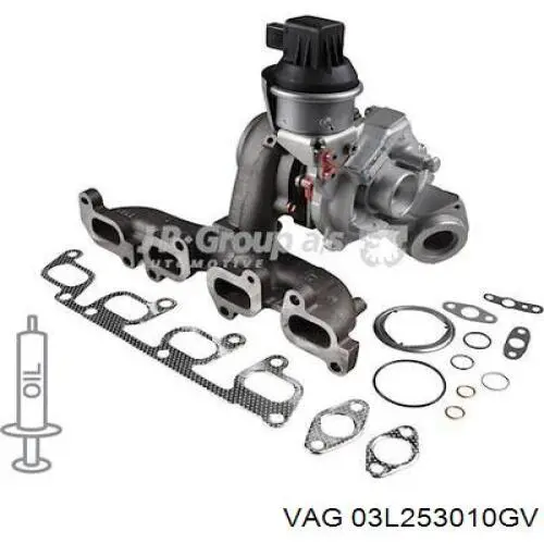Купити 03L253010GV VAG Турбіна