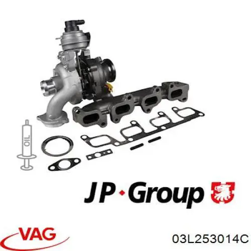 Турбіна VAG 03L253014C ціна, від 409.12 USD