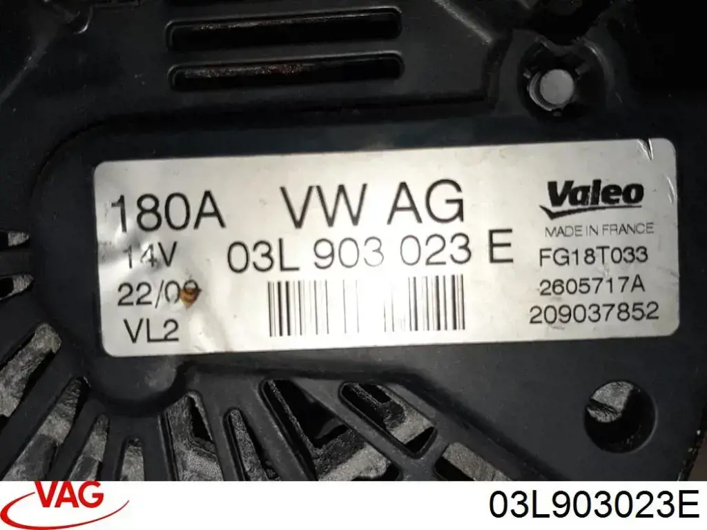 Генератор автомобільний VAG 03L903023E