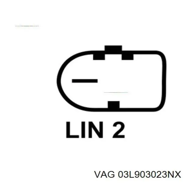 Генератор 03L903023NX VAG