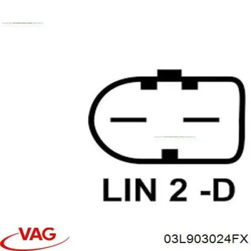 Генератор 03L903024FX VAG