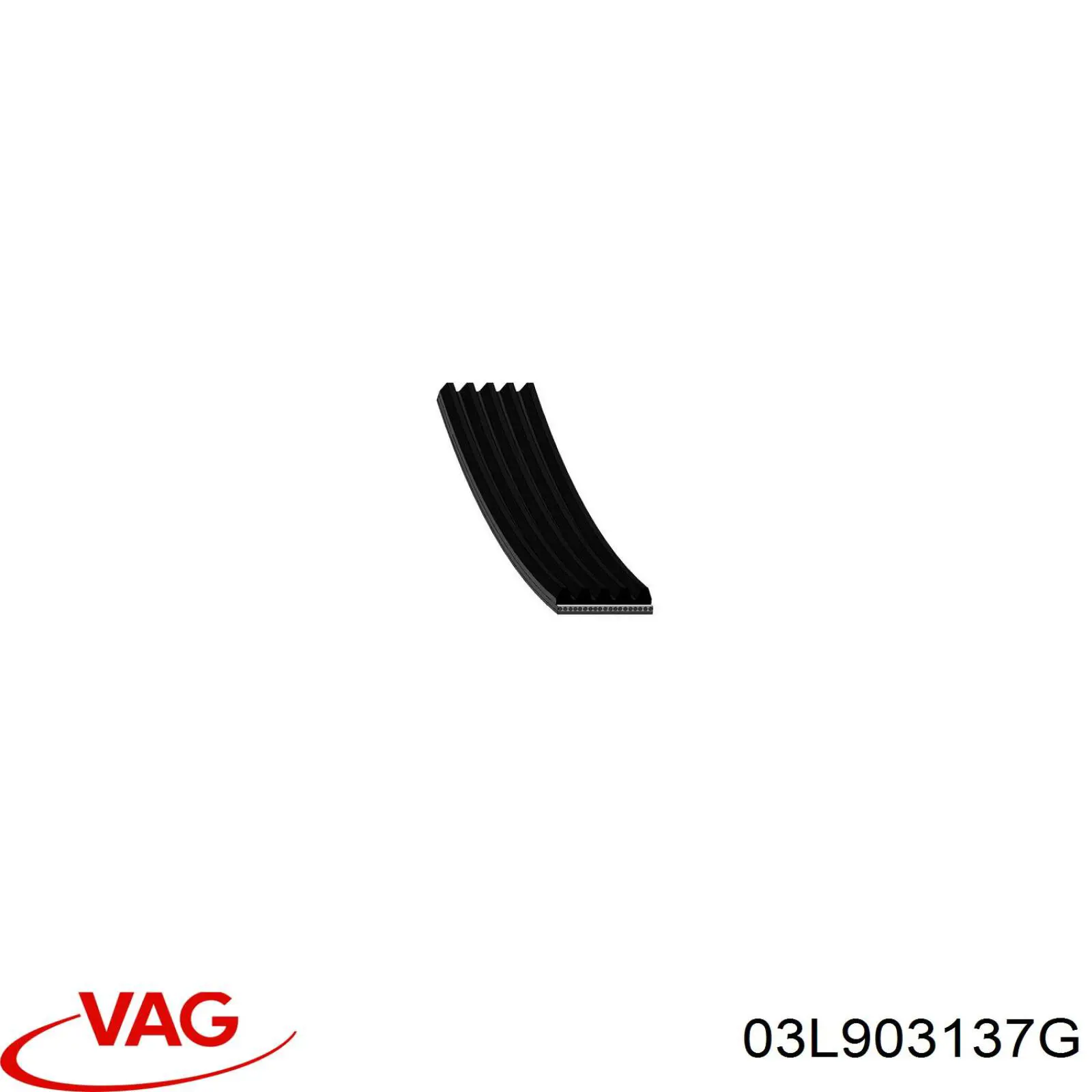 Купити 03L903137G VAG Ремінь генератора