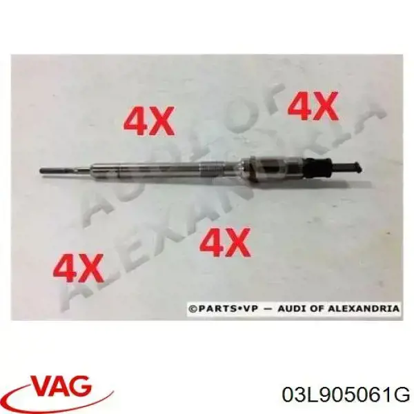 Купити 03L905061G VAG Свічка накалу