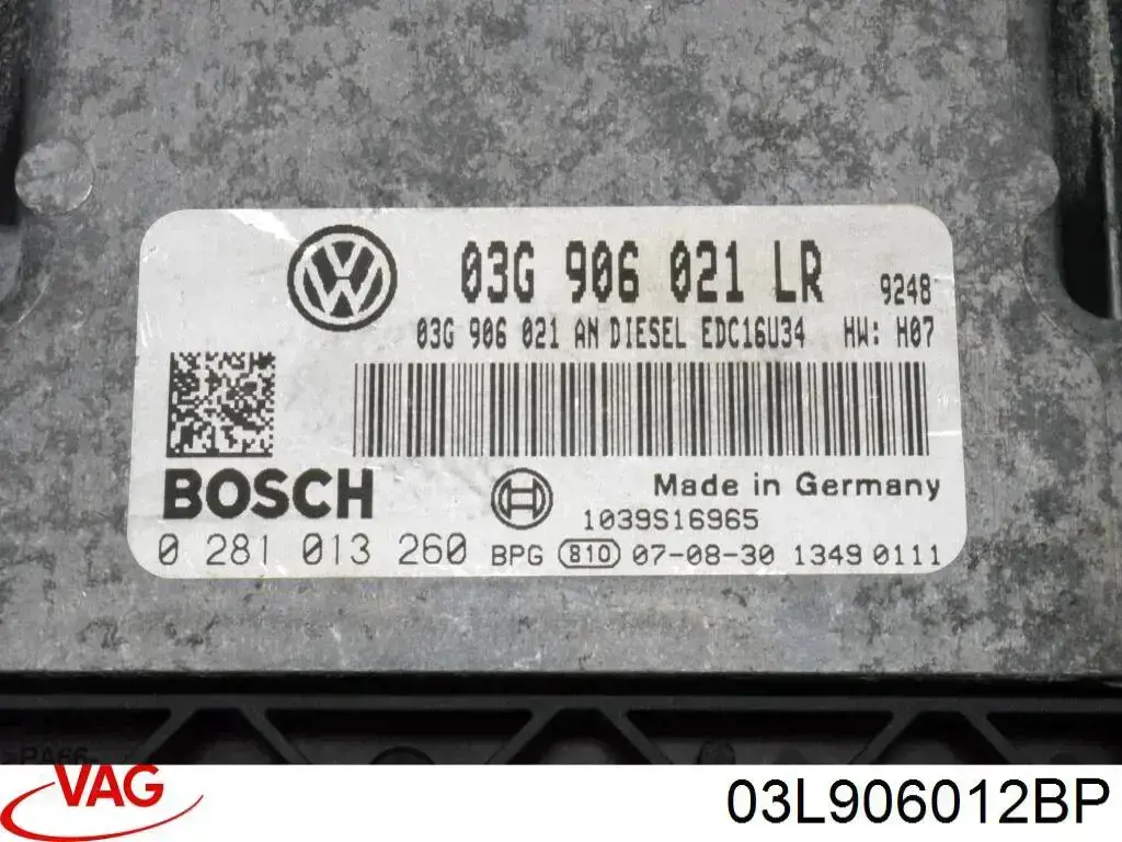 ЕБУ VAG 03L906012BP ціна, від 57.50 USD