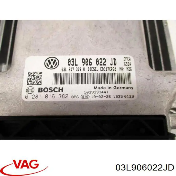 ЕБУ VAG 03L906022JD ціна, від 253.39 USD