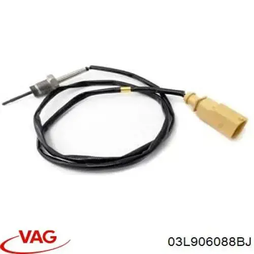 Купити 03L906088BJ VAG Датчик температури відпрацьованих газів (ВГ), після фільтра сажі