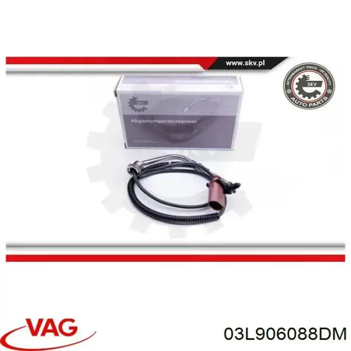 03L906088DM VAG датчик температури відпрацьованих газів (вг, перед фільтром сажі)