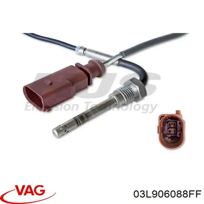 Купити 03L906088FF VAG Датчик температури відпрацьованих газів (ВГ), перед фільтром сажі