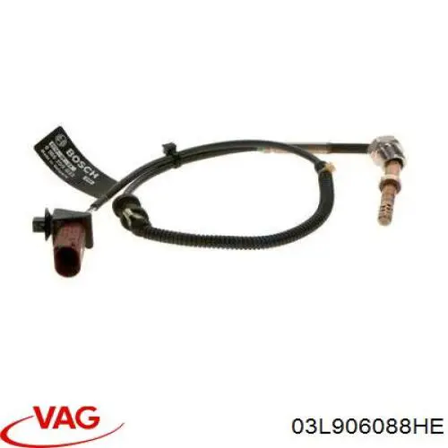 Купити 03L906088HE VAG Датчик температури відпрацьованих газів (ВГ), перед фільтром сажі
