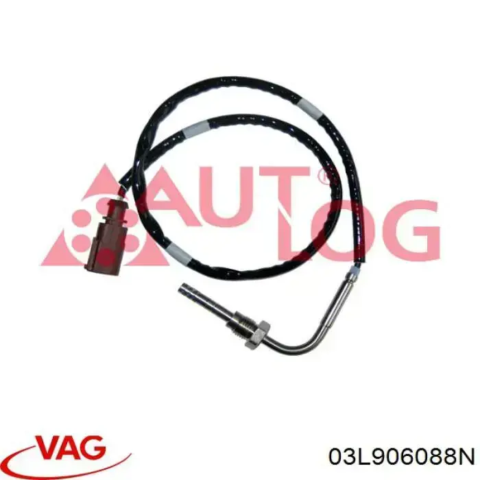 Купити 03L906088N VAG Датчик температури відпрацьованих газів (ВГ), перед фільтром сажі