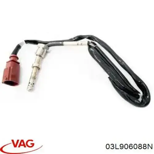Датчик температури відпрацьованих газів (ВГ), перед фільтром сажі VAG 03L906088N ціна, від 25.17 USD