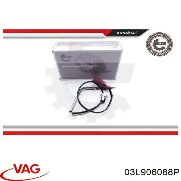 03L906088P VAG Датчик температури відпрацьованих газів (ВГ), перед фільтром сажі