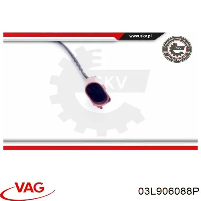 Купити 03L906088P VAG Датчик температури відпрацьованих газів (ВГ), перед фільтром сажі