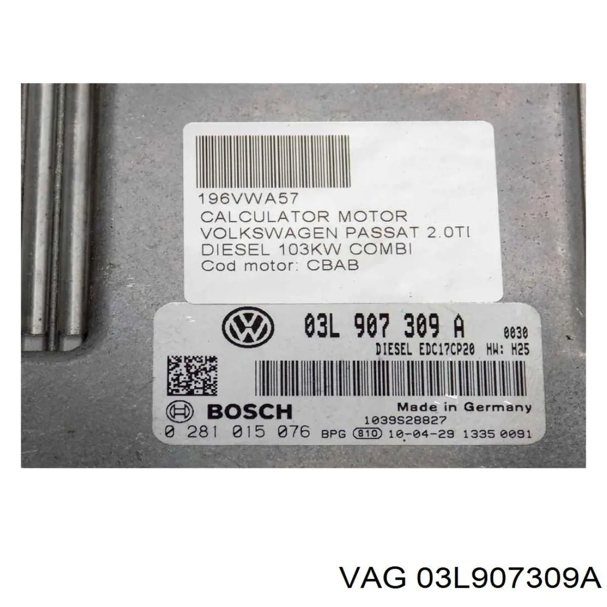 03L907309A VAG 