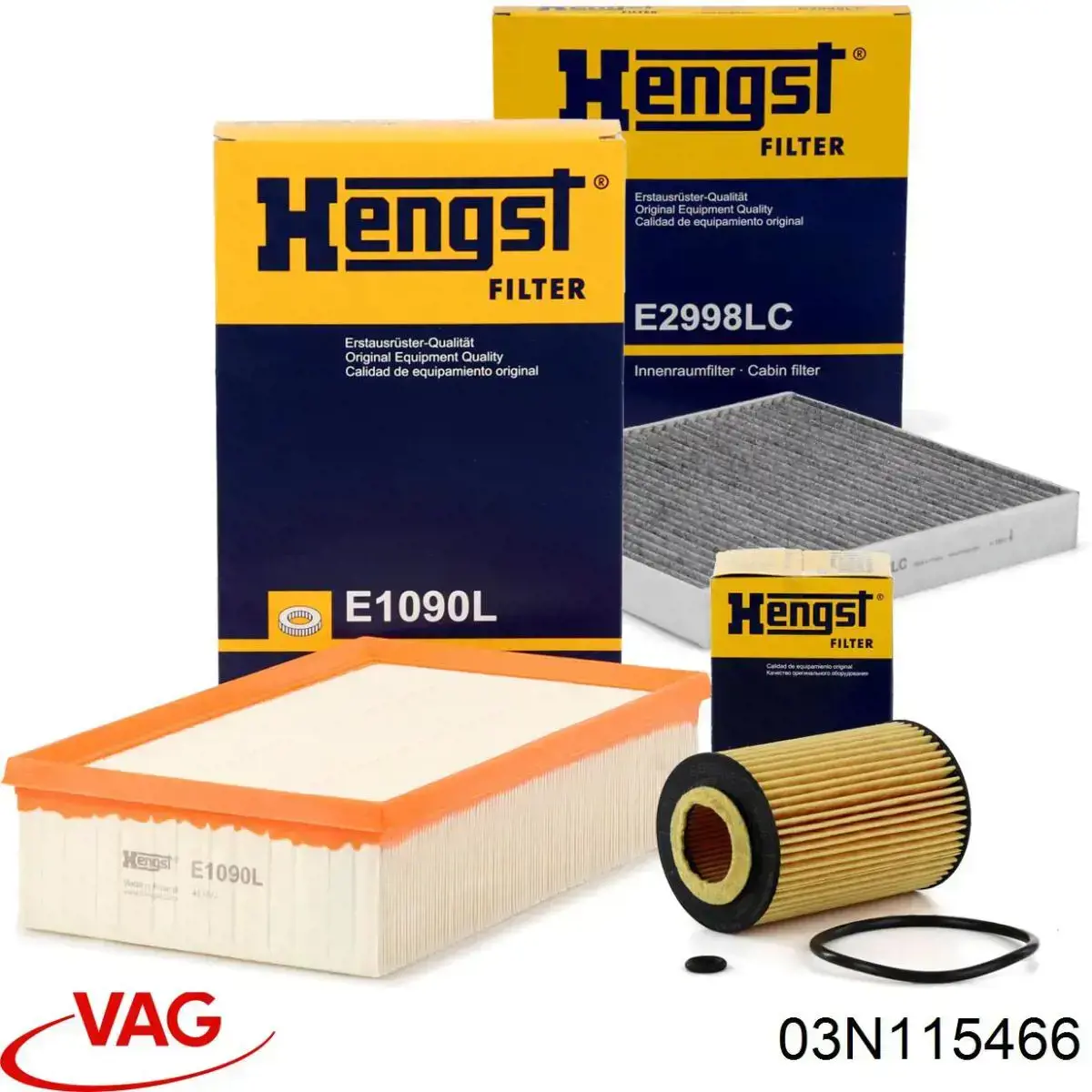 Масляний фільтр двигуна VAG 03N115466 ціна, від 7.79 USD