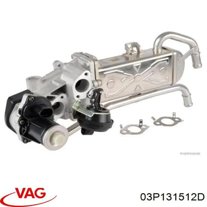 Радіатор системи EGR рециркуляції вихлопних газів VAG 03P131512D ціна, від 96.10 USD