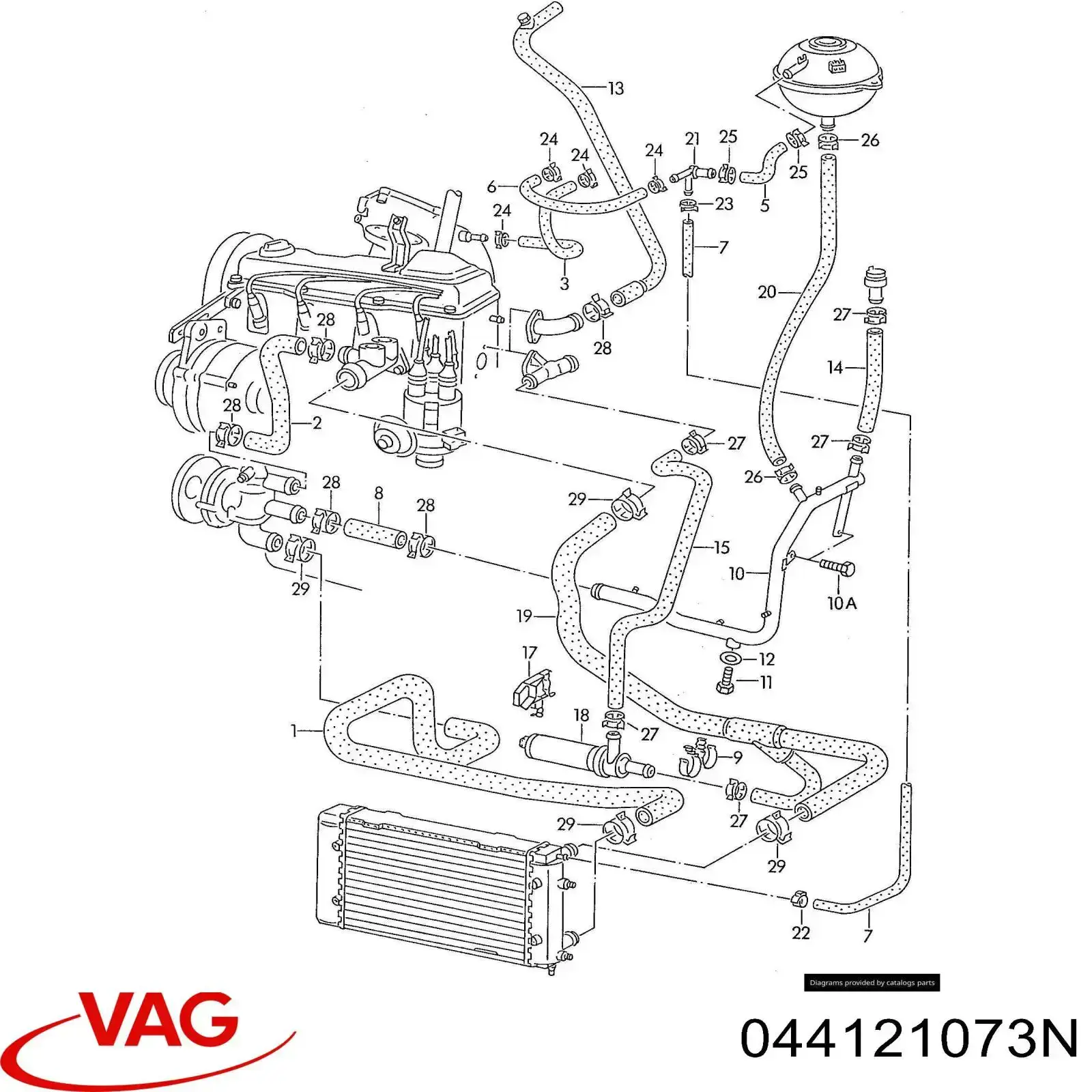 VAG 044121073N ціна, від 1.12 USD