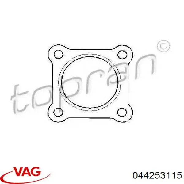 Прокладка прийомної труби глушника 044253115 VAG