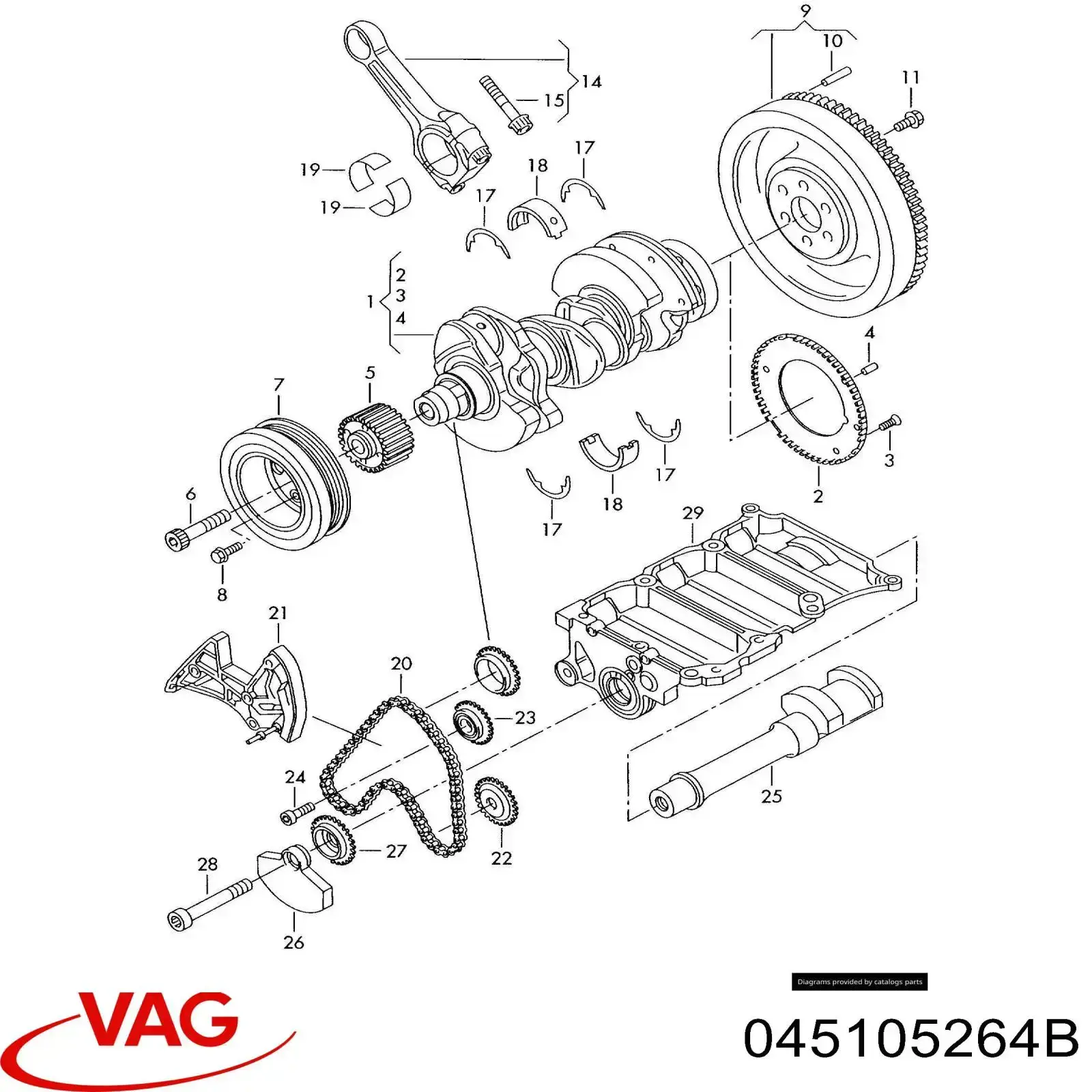 045105264B VAG Зчеплення в зборі