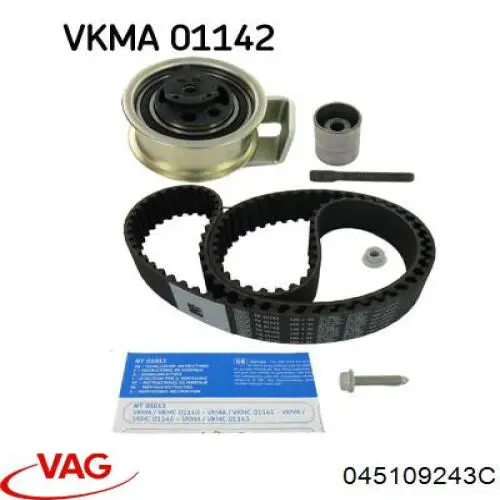 Ролик натяжителя ременя газорозподілу VAG 045109243C ціна, від 40.96 USD