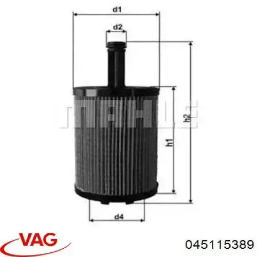 045115389 VAG Фільтр масла
