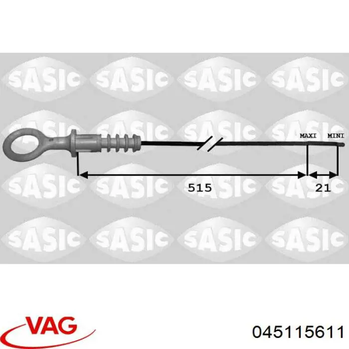 Щуп-індикатор рівня масла в двигуні VAG 045115611 ціна, від 5.36 USD