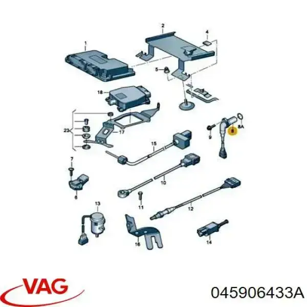 Датчик обертів колінвалу VAG 045906433A ціна, від 13.54 USD
