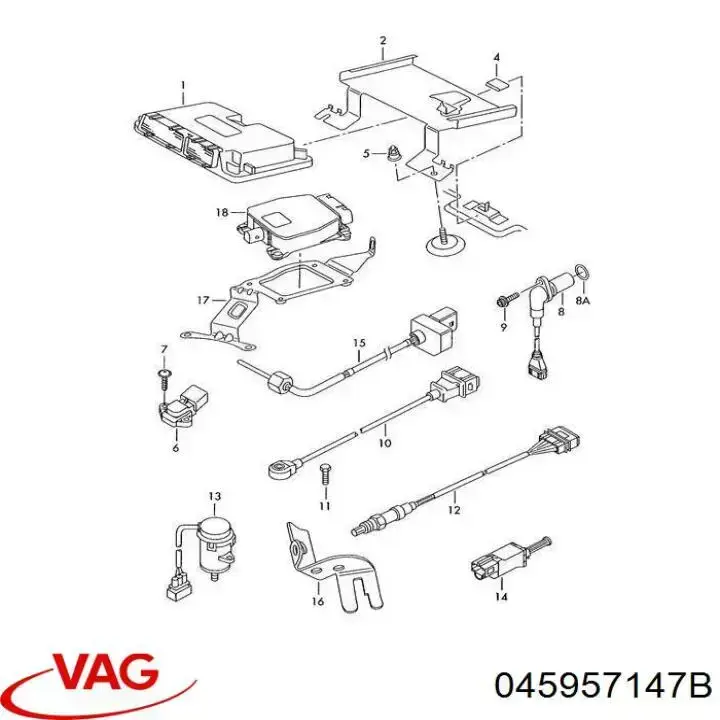 Датчик фаз VAG 045957147B ціна, від 20.93 USD