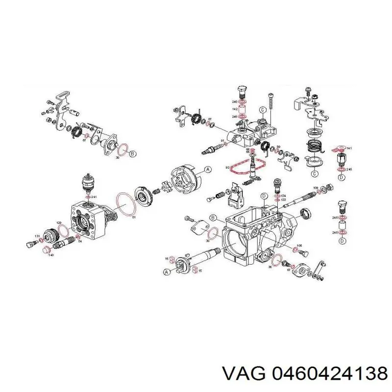 Купити 0460424138 Bosch Насос паливний високого тиску (ПНВТ) - DIESEL