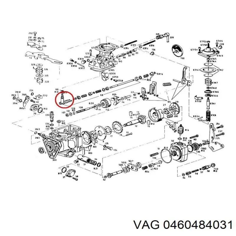 Насос паливний високого тиску VAG 0460484031 ціна, від 177.77 USD