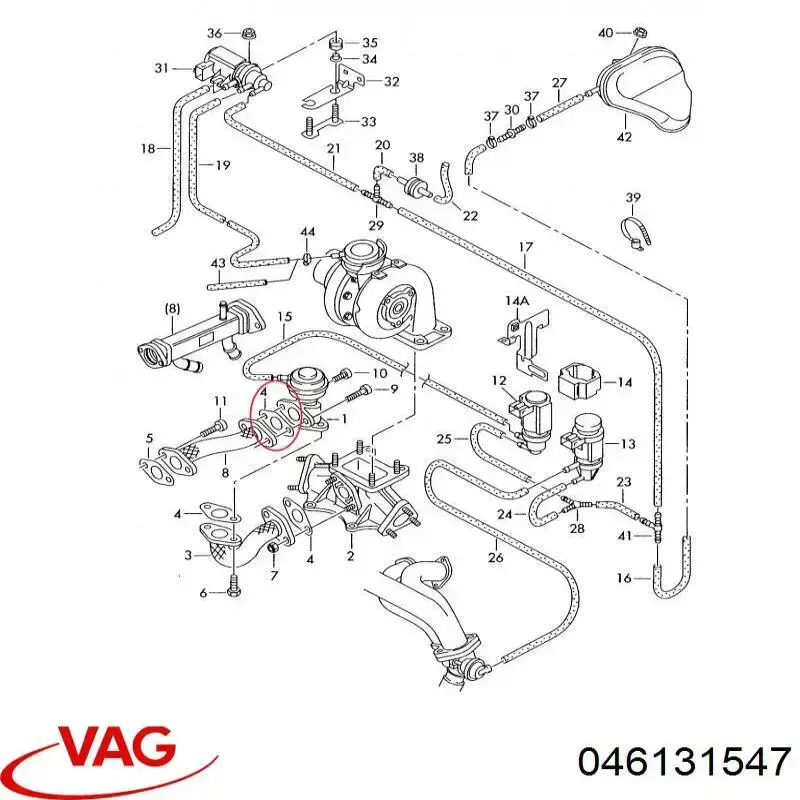 Прокладка EGR-клапана рециркуляції VAG 46131547 ціна, від 2.20 USD