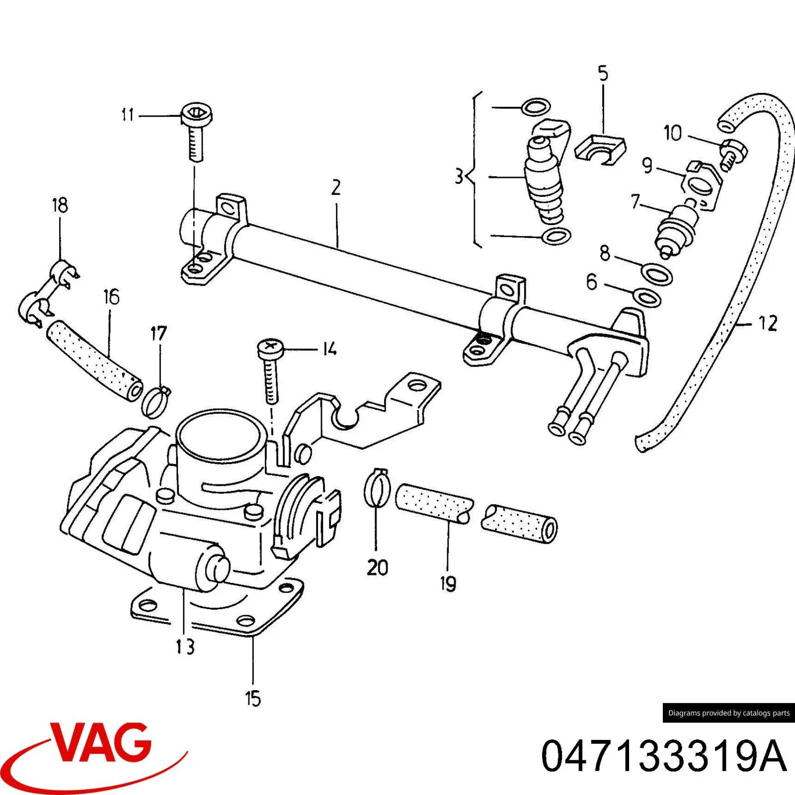 047133319A VAG Розподільник палива